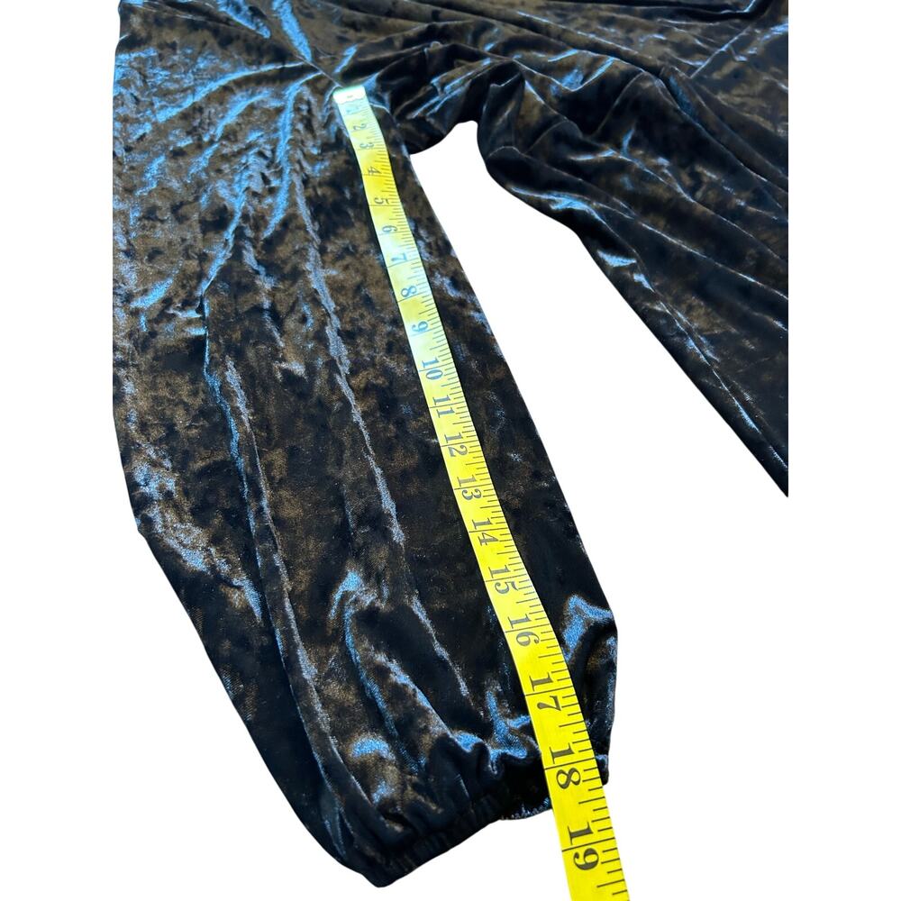 H by Halston Black Crushed Velvet Dress - Size 2x - Picture 9 of 14